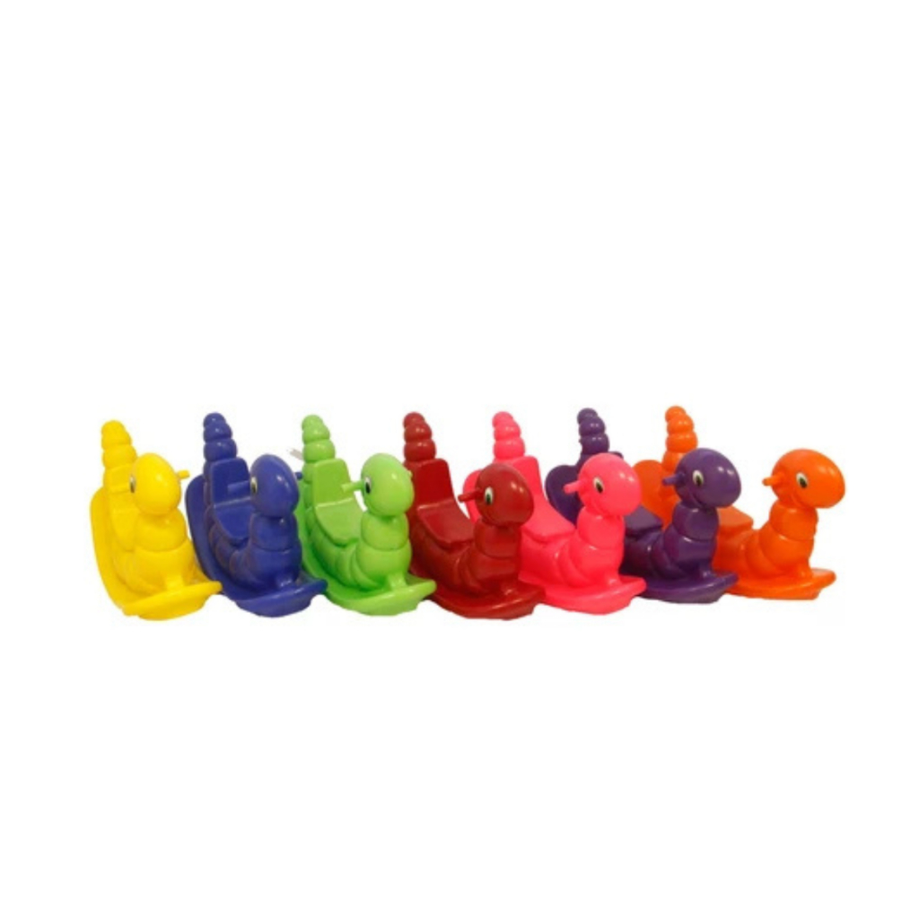 Gangorra Balanço Infantil Cavalinho Nhoca - Playground-Brinquedo Plástico Centopéia Divertida