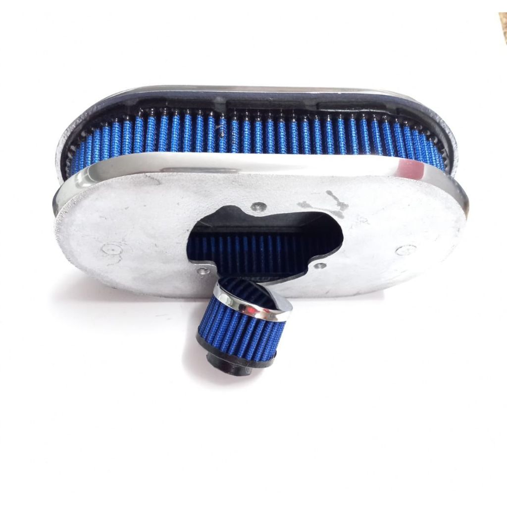Filtro Esportivo Azul com Respiro para Gol a Gasolina Carburador Brosol 2E