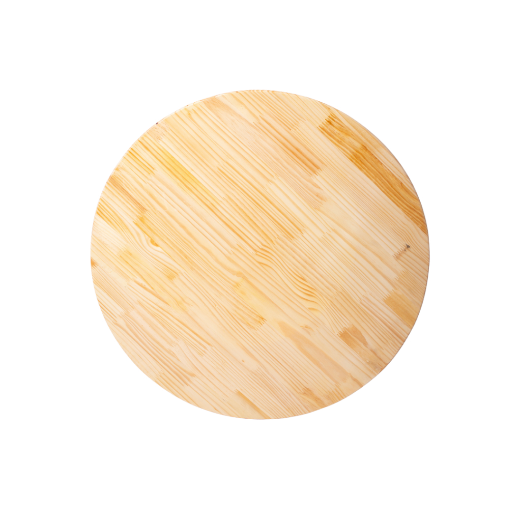 Tampo redondo 45cm de Madeira Pinus Natural 18mm em Oferta na Shopee