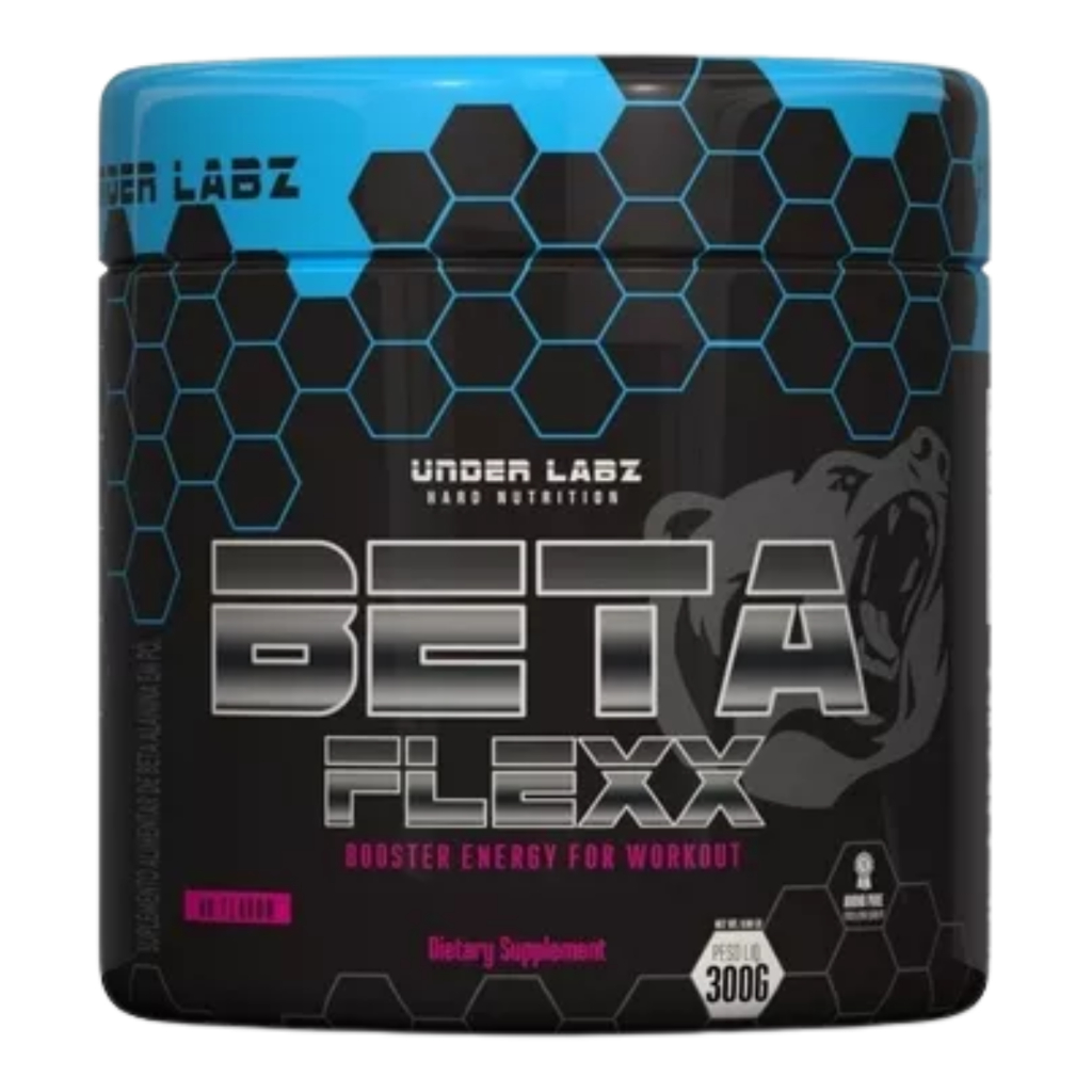 Beta Alanina 2g Beta Flexx Under Labz Pré Intra Treino 100% Pura em Pó 300g Sem Sabor