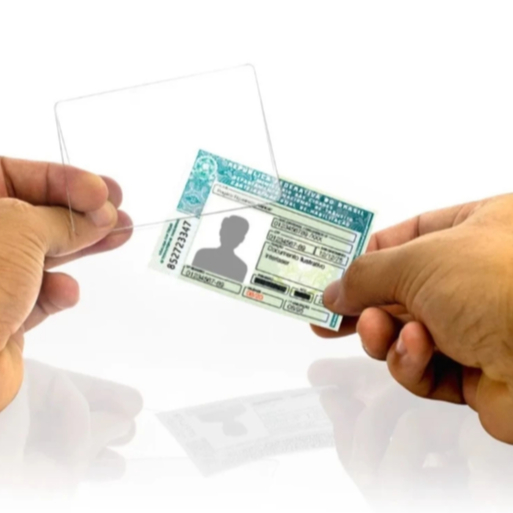 Capa Porta CIN Modelo Novo 2024 - RG 2022 - CNH - Acrílico Proteção para documentos