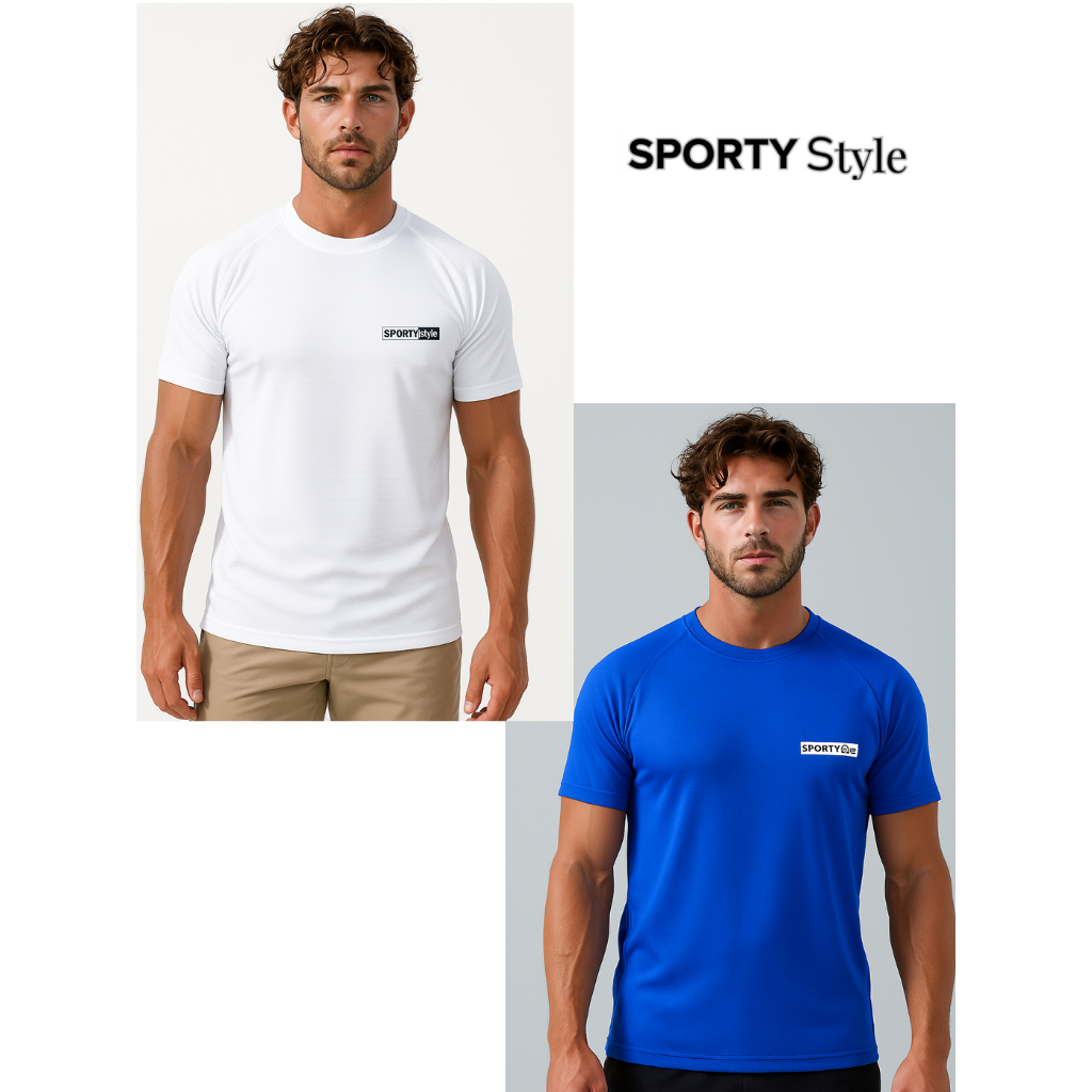 Kit 2 camisetas dry fit masculina treino