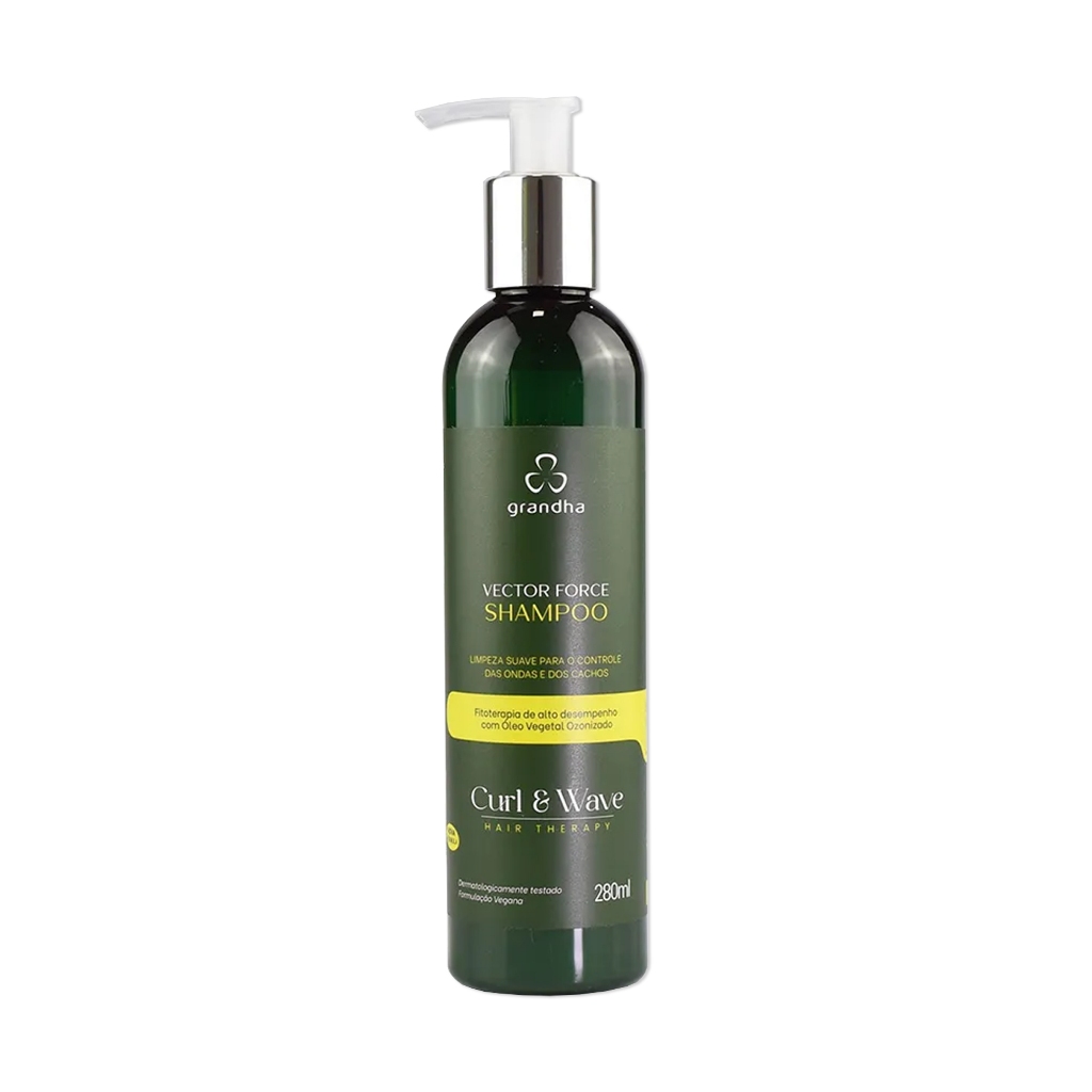 Grandha Curl & Wave Vector Force Shampoo 280ml Cabelos Cacheados e Crespos