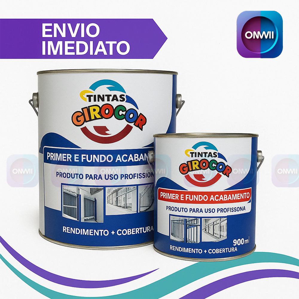 Zarcão Primer Fundo Preparador Linha Premium Cinza Médio 3,6 Litros 900ML