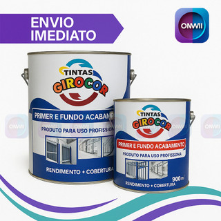 Zarcão Primer Fundo Preparador Linha Premium Cinza Médio 3,6 Litros 900ML