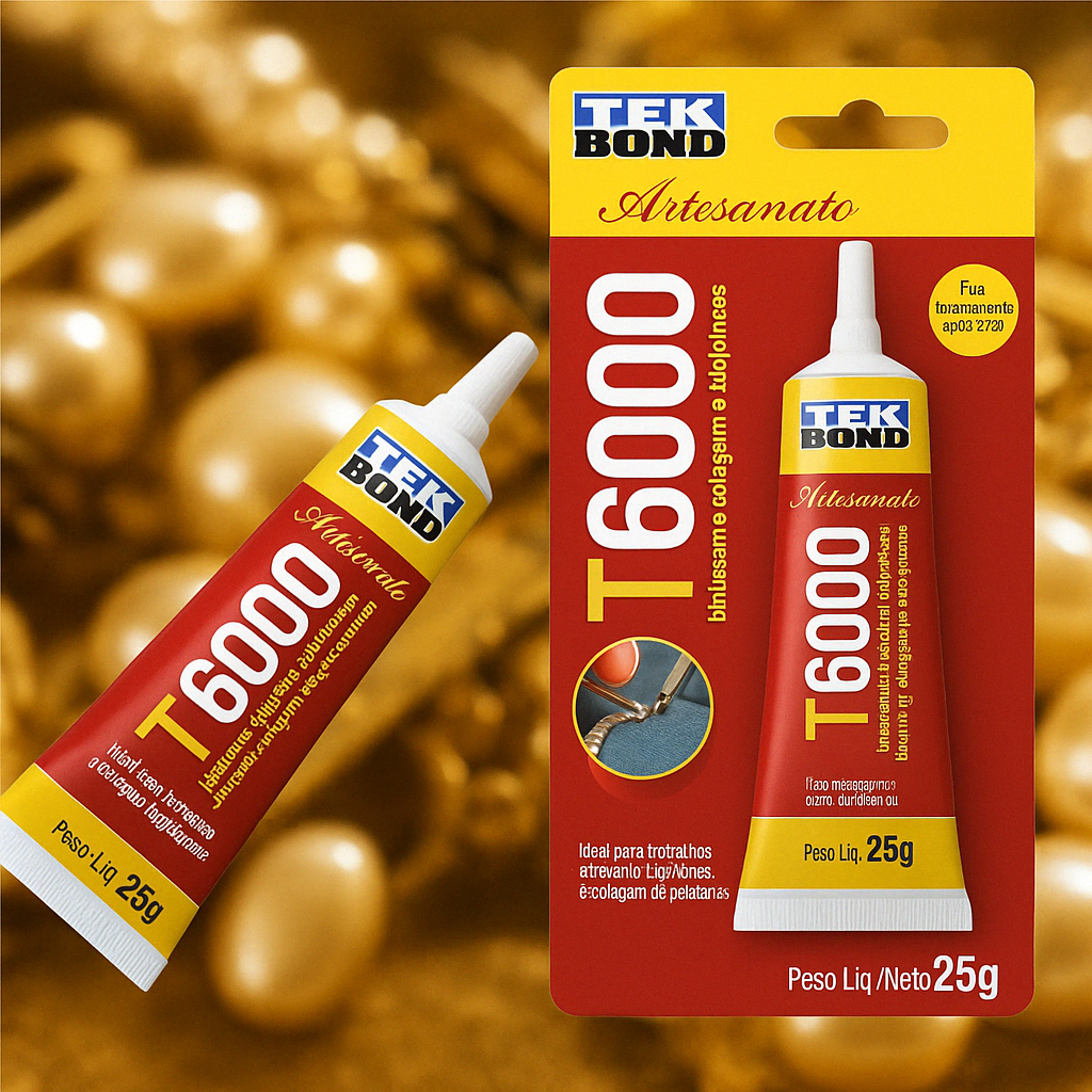 Cola Permanente Tek Bond T6000 Para Artesanato/Pedraria em Oferta na Shopee