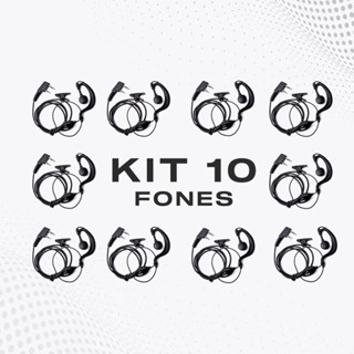 Kit 10 Fone Para Radio Comunicador Ouvido Baofeng 777s Uv5r em Oferta na Shopee