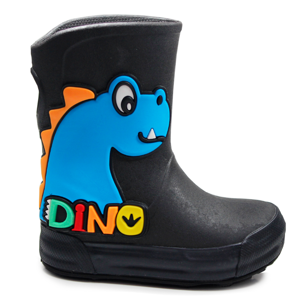 Galocha Bota Infantil De Chuva Plugt Meninos Confortável Dino Leve Antiderrapante Dinossauro em Oferta na Shopee