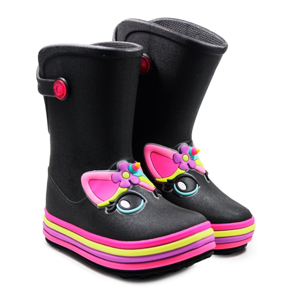 Galocha Bota de Chuva Infantil De Chuva Menina Plugt Unicórnio Juvenil Confortável Leve Impermeável em Oferta na Shopee