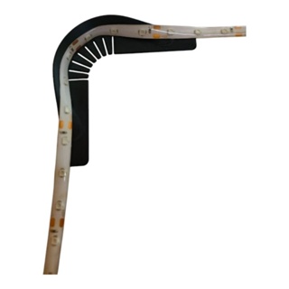 Kit Cantoneira Curva Conector de Canto 90° Guia para instalação de Fita de Led em geral 3528B e similares em Oferta na Shopee