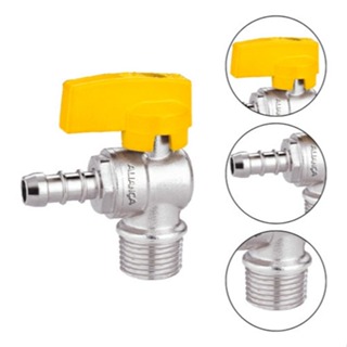 Registro De Gás Esfera Angular 90° Rosca 1/2 Npt Macho X 3/8 em Oferta na Shopee