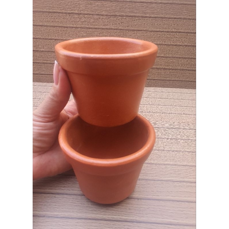 Vaso de Barro Duplo - Decore Seu Jardim