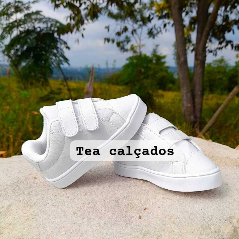 Tênis infantil feminino bebê com velcro menina menino