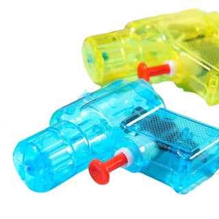 Kit 6 Arminha de Água Transparente - Pistolinha Brinquedo de Verão Festa na Piscina e Praia