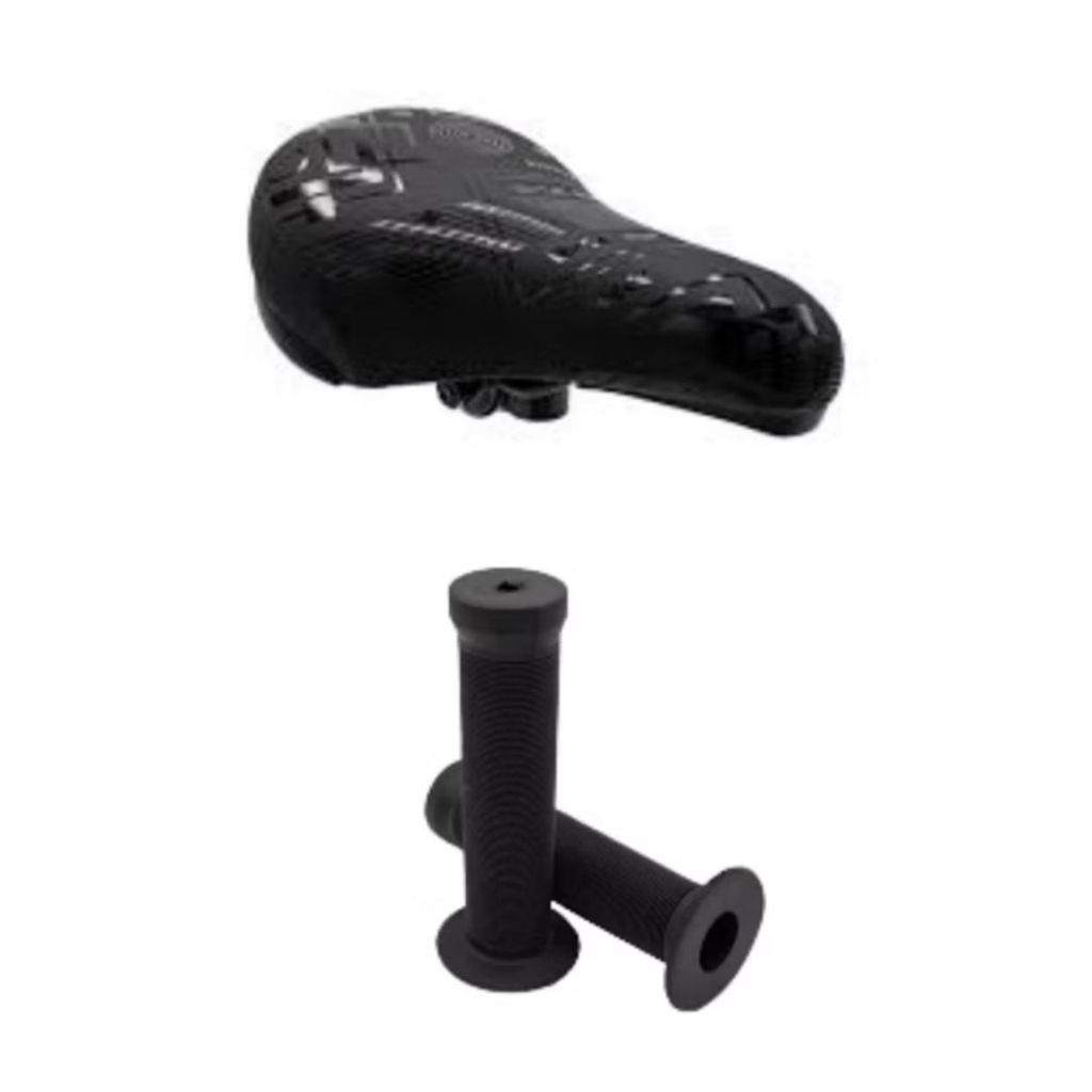 Kit Banco Selim Gta Bmx + Manopla BMX preta
