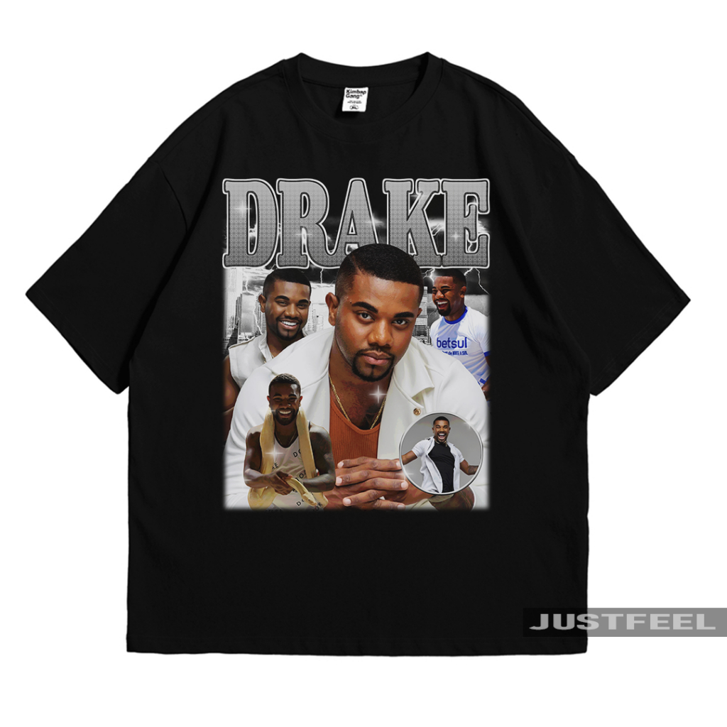 Camiseta T-shirt Unissex Algodão Drake Davi 90'S em Oferta na Shopee