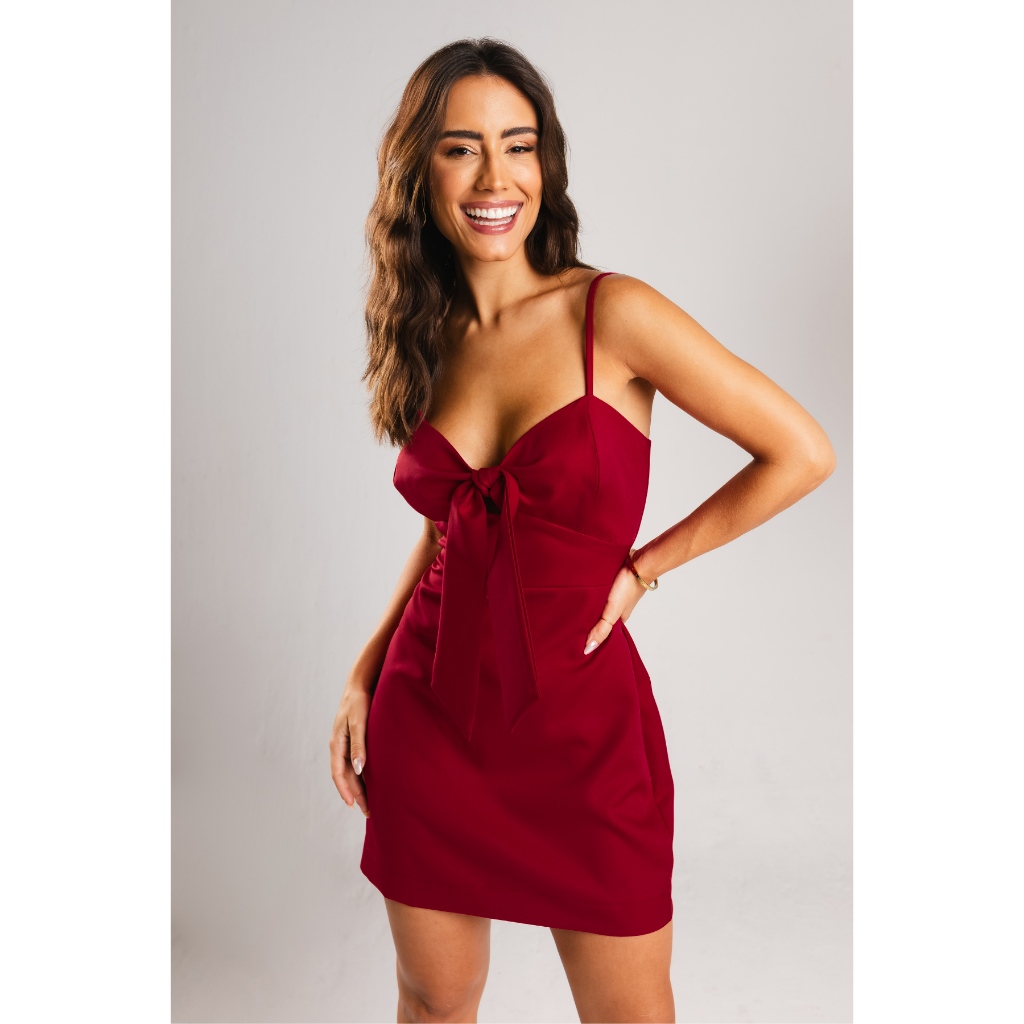 Vestido Curto Alfaiataria Feminino Casual Festa Premium