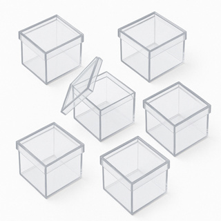 Kit Caixinhas Acrílicas 5x5cm – 10 a 100 un. Caixa Transparente p/ Lembrancinha Festa Infantil em Oferta na Shopee