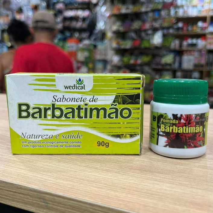 KIT BARBATIMÃO (POMADA BARBATIMÃO + SAB. BARBATIMÃO) em Oferta na Shopee