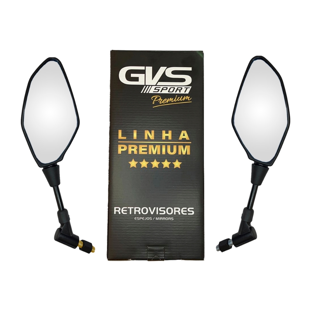 Retrovisor Giro Gvs Convexa Yamaha Fz25 Ybr Factor Xj6 Mt03 em Oferta na Shopee