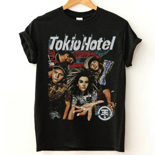 Camiseta Básica Unissex Algodão Tokio Hotel Banda 90's em Oferta na Shopee
