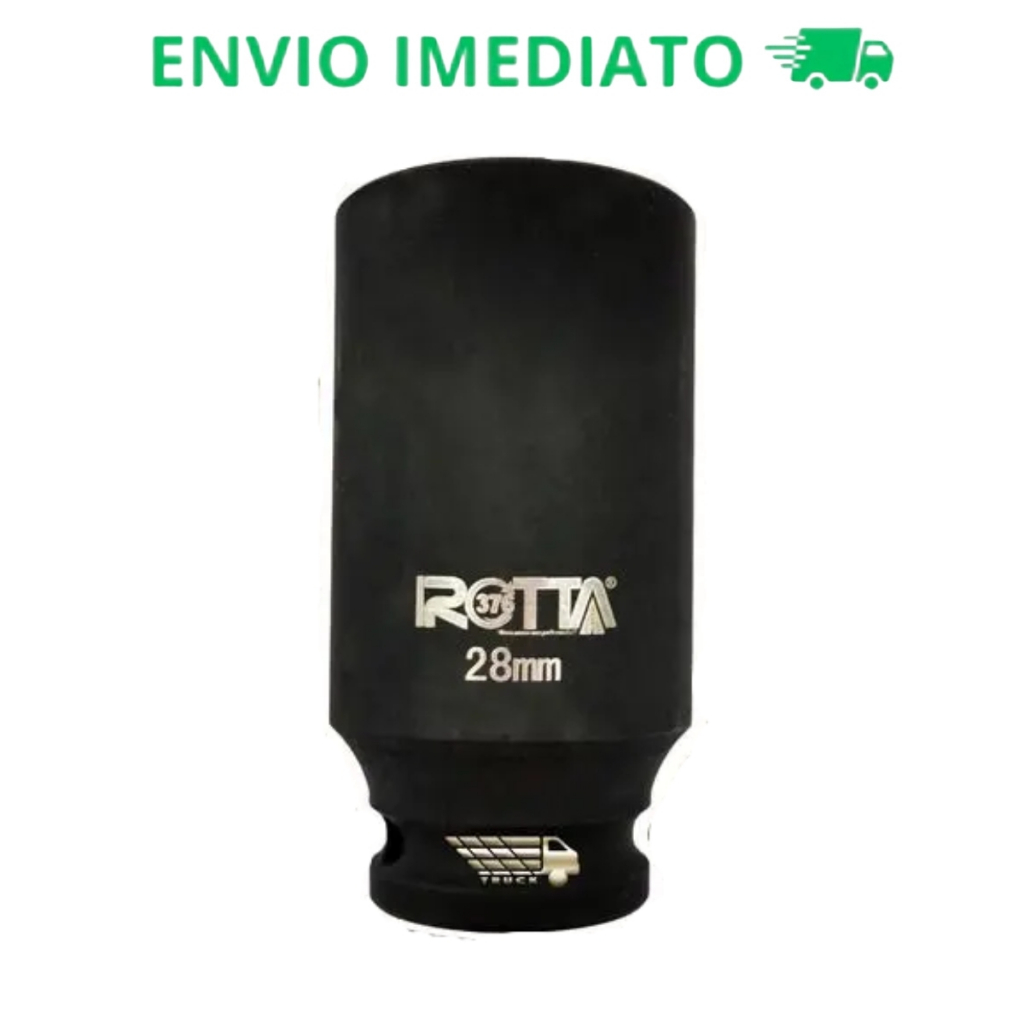 Soquete Profissional De Impacto 1/2pol. Sextavado Longo 28mm - Rotta em Oferta na Shopee