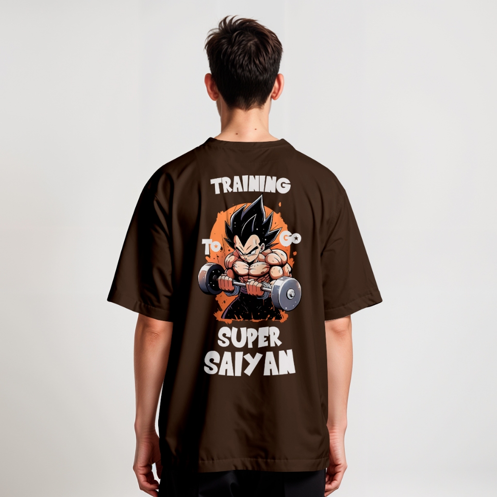 Camiseta Oversized Academia Treino Estampada Vegeta Academia Super Saiyan REF 2712 Home Custom