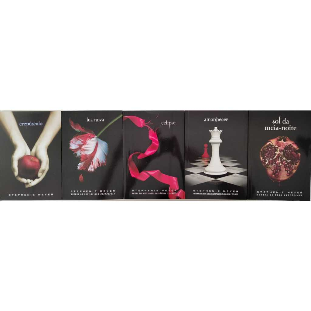 Livro Kit Crepúsculo (Os 5 Volumes da Série Crepúsculo) Stephenie Meyer Intrínseca em Oferta na Shopee