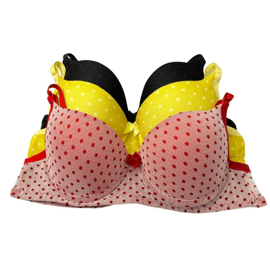 kit c/3 Sutiã Básico Tule Reforçado de Microfibra Com Bojo do P ao GG PROMOÇÃO