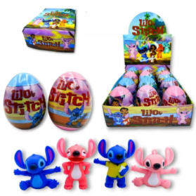 Kit 12 Ovos Surpresa Stitch Desenho Animado Filme Presente Brinquedos Infantil Unisex
