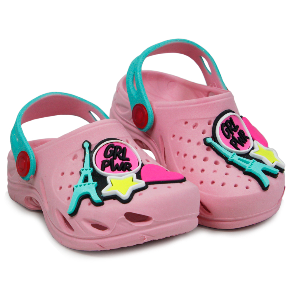 Babuche Menina Plugt Ventor Baby Girl Power Sandália Infantil Confortável Antiderrapante