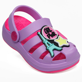 Babuche Sandália Chinelo Infantil Menina Plugt Pop Baby Girl Power Confortável Macia Leve Criança em Oferta na Shopee