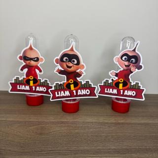 Tubetes + Apliques 3D Personalizado Lembrancinha Festa Aniversário Zezé dos incriveis em Oferta na Shopee