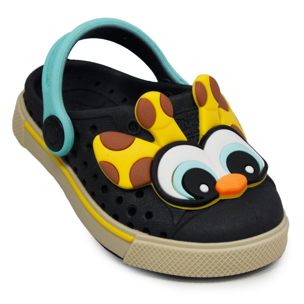 Babuche Sandália Plugt Joy Baby Girafa Infantil Menino Confortável Macio Antiderrapante Fofo - Baby & Kids Fashion