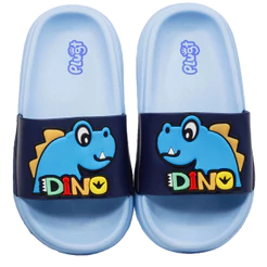 Chinelo Slide Infantil Menino Plugt Dinossauro Nuvem Leve Macio Confortável Antiderrapante Escolar