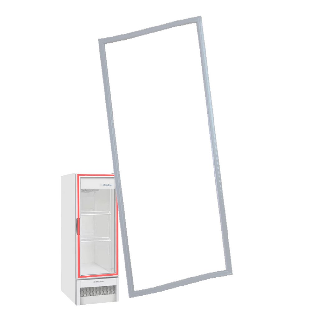 Gaxeta Borracha 120X49,5 Para Refrigerador Expositor e Cervejeira Metalfrio VB18 VB25 VN25 WB18