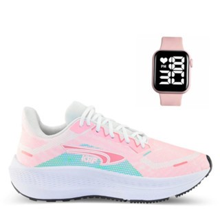 Tênis Feminino + Relógio Digital Kit Esportivo Treino Corrida | Casual Confortável