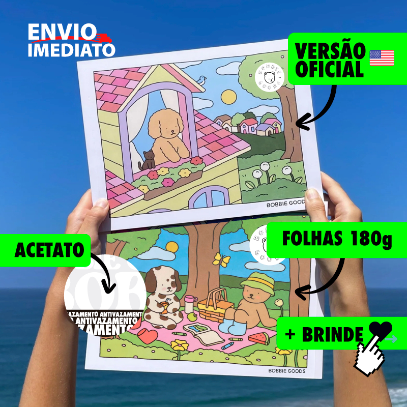 Livro Colorir Bobbie Goods Oficial Spring Summer e Day to Night