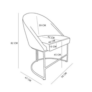 Cadeira Poltrona Lua Arredondada Opala tila suede     BASE DE FERRO     ORGANICA em Oferta na Shopee