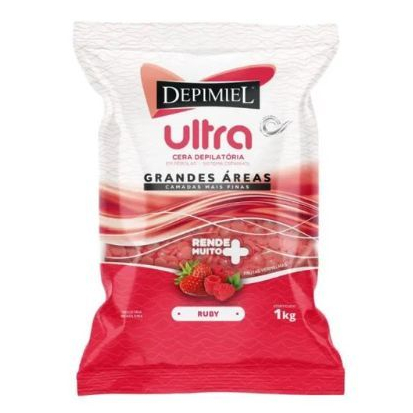 Cera Depilatória Pérolas Ultra Ruby 1kg - Depimiel em Oferta na Shopee