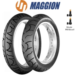 Par Pneu 140/70-17 + 110/70-17 Maggion Sportissimo Cb 300 fazer next 250 Cb300 Dianteiro e Traseiro