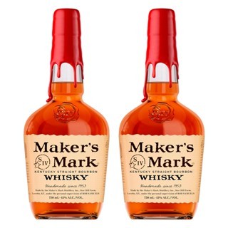 KIT 02 WHISKY BOURBON MAKERS MARK 750ML