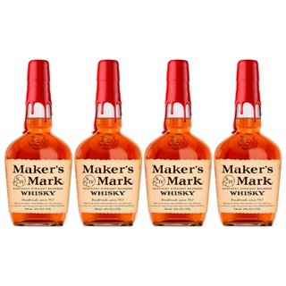 KIT 04 WHISKY BOURBON MAKERS MARK 750ML em Oferta na Shopee