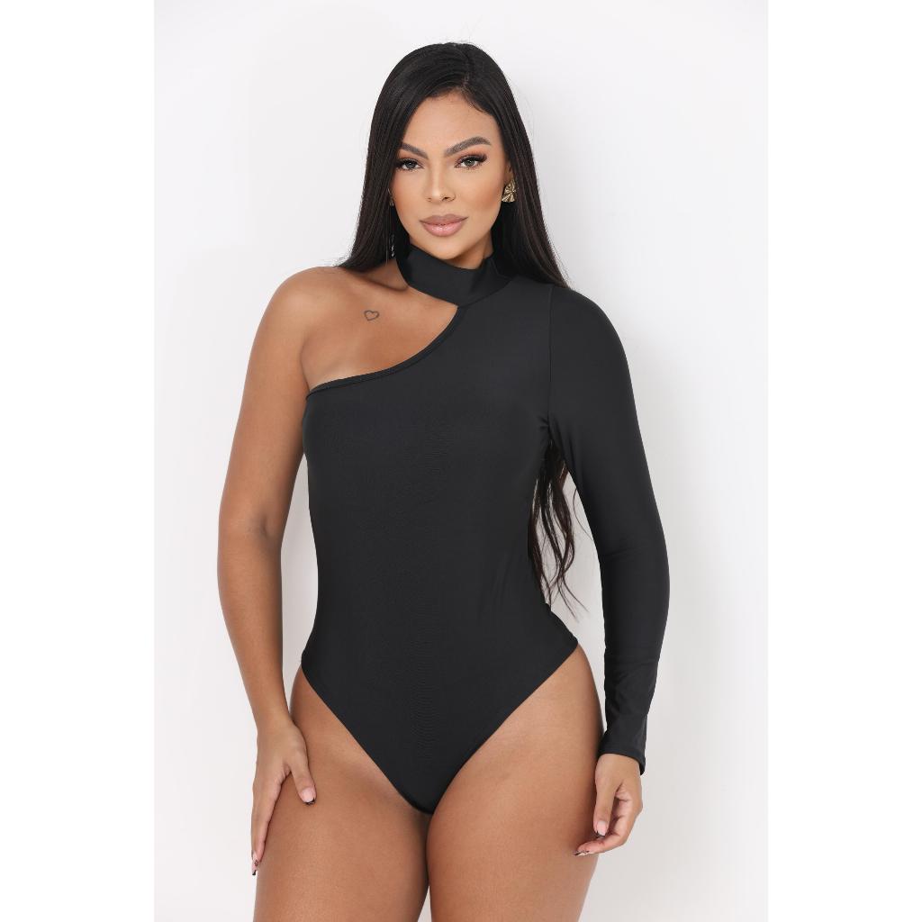 Body Suplex Mula Manca Com Gola Manga Cumprida Feminino Com Bojo