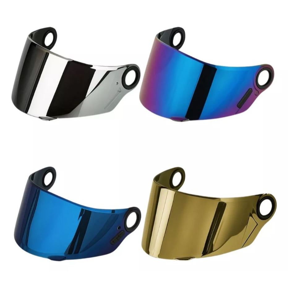 KIT COMBO 4 Viseira Capacete Vision Ls2 Ff358 Ff396 fw3 gt gtx gtn cromada camaleão azul dourada