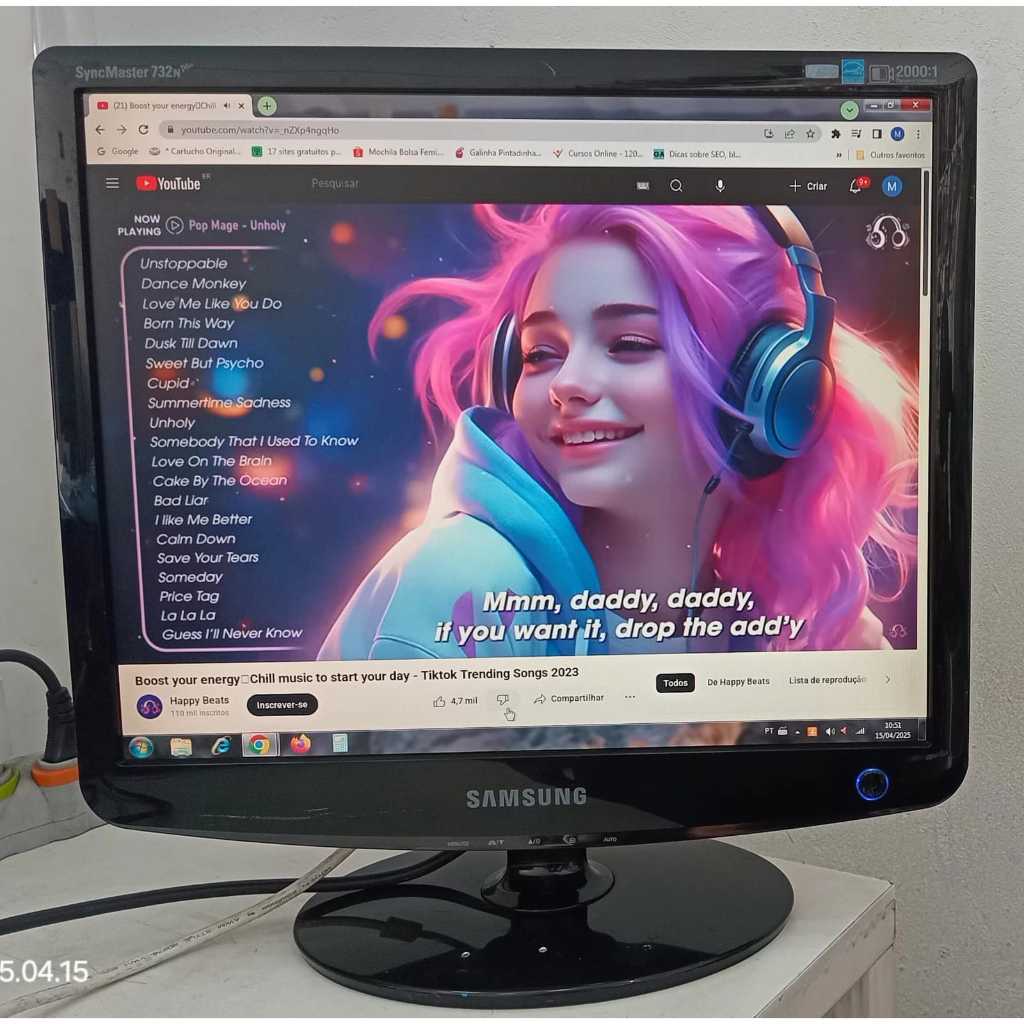 Monitor Samsung 17" polegadas - SEM CABOS