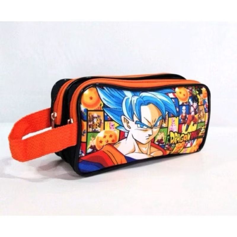 Estojo Escolar Personagem Grande Dragon Ball Kids Filme Desenho para Menino Infantil Colegio Escola 2 divisorias em Oferta na Shopee