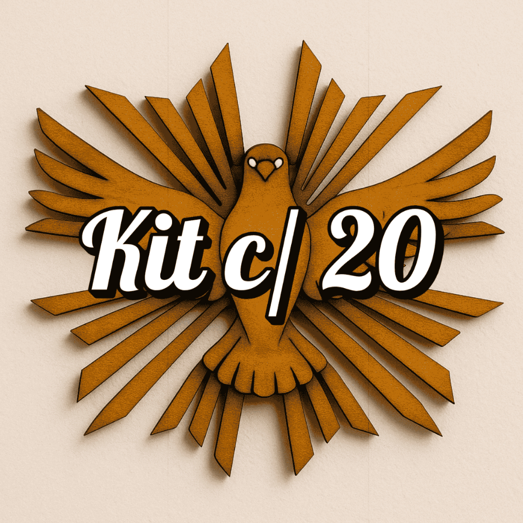 Kit 20 Divino Espirito Santo 4cm Lembrancinha, Artesanato Casamento Aniversário Batizados