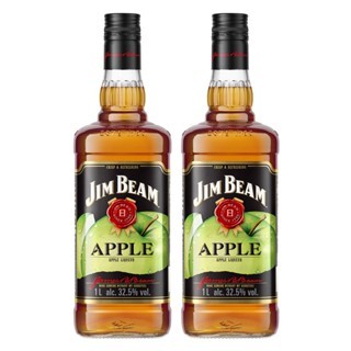 KIT 02 WHISKEY JIM BEAM APPLE 1000ML - Food & Beverages