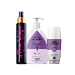 Kit Sabonete Lavanda + Óleo + Desodorante Algodão